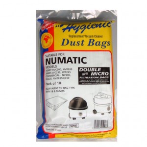 Numatic Replacement Vacuum Cleaner Dust Bags (Henry) Pack 10