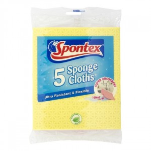 Spontex 5 Sponge Cloths