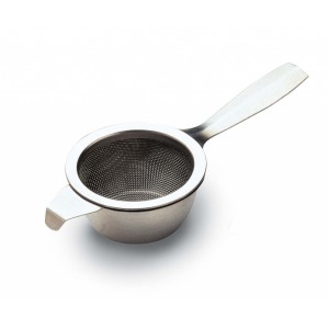 Grunwerg Tea Strainer & Drip Bowl Stainless Steel