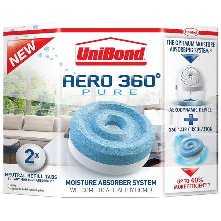 UniBond Aero 360 Moisture Absorber Refill Pack 2