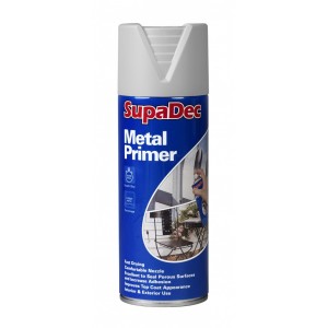 SupaDec Metal Primer Spray 400ml Grey