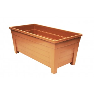 Grosvenor Trough Planter Terracotta 55cm