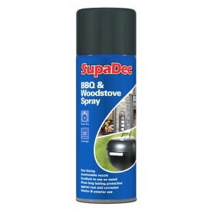 SupaDec BBQ & Woodstove Spray Black