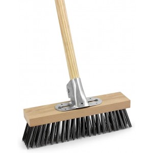 Charles Bentley Heritage 9 Heavy Duty Metal Shovel Pan and 11 Wooden Hand Brush with Soft Natural Coco Bristles Set 
