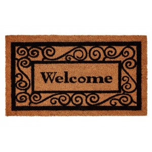 Groundsman Welcome Grey Coco Doormat 40 x 70cm