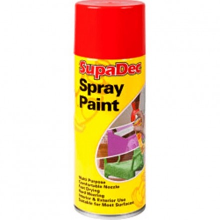 SupaDec Spray Paint Multi Purpose 400ml Red