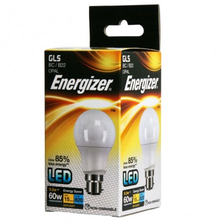 Energizer LED GLS 820lm B22 Daylight Boxed BC
