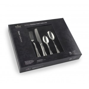 Grunwerg Classic Bead 24-Piece Cutlery Set