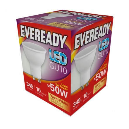 Eveready LED GU10 5W Warm White