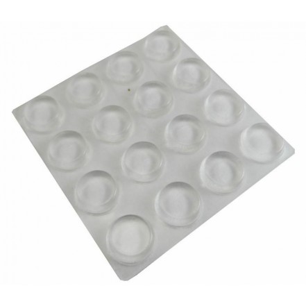 Felt Gard Surface Guard Vinyl Clear Round Pads Pack 16