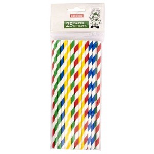 Caroline Paper Drinking Straws Pack 25