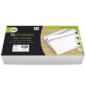 Anker White Envelopes DL Pack 50