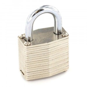 Securit Laminated Padlock Brass Cylinder 50mm