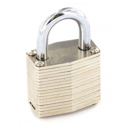 Securit Laminated Padlock Brass Cylinder 50mm