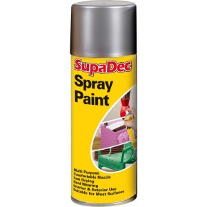 SupaDec Spray Paint Multi Purpose 400ml Silver