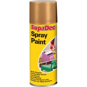 SupaDec Spray Paint Multi Purpose 400ml Gold