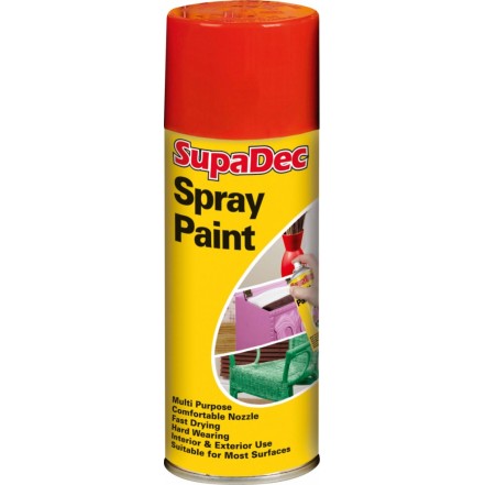 SupaDec Spray Paint Multi Purpose 400ml Red