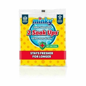 Minky Anti Bacterial Soak Ups Pack 2