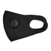 Face Mask Fabric with Valve Filter Black