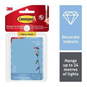3M Command Decorating Clips Clear (40)