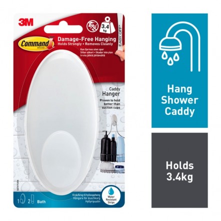 3M Shower Caddy Hanger With Water Resistant Strips