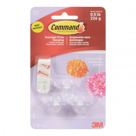 3M Command Party Ceiling Hooks