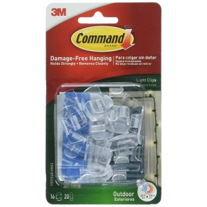 3M Command Outdoor Light Clips 16pk