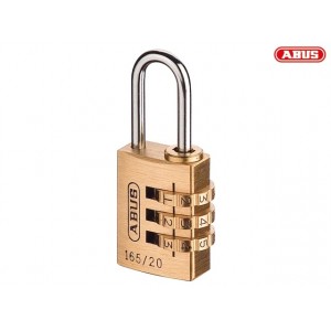 Abus 165 Series Solid Brass Body Combination Padlock