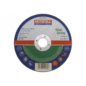 Faithfull Stone Cutting Disc