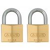 Abus 65 Series Brass Padlock Twin Pack