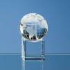 Crystal Galleries Optical Crystal Globe on Clear Base