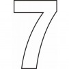 Centurion Self Adhesive White Vinyl Numbers