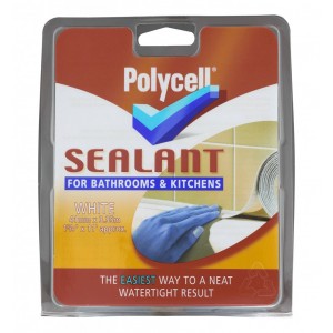Polycell Sealant Strip Bathroom & Kitchen - White
