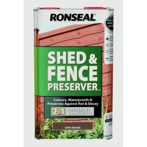 Ronseal Shed & Fence Preserver (New Formulation) 5L