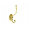 Securit Hat & Coat Hook 125mm Brass