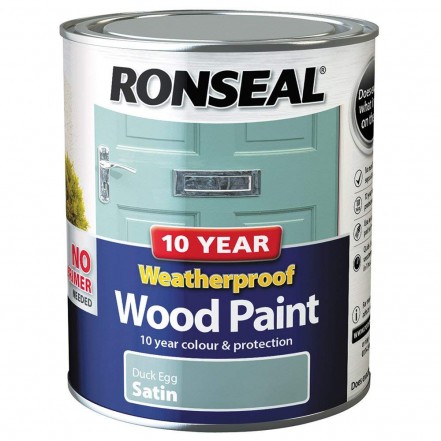 Ronseal 10 Year Weatherproof 2-in-1 Wood Paint 750ml