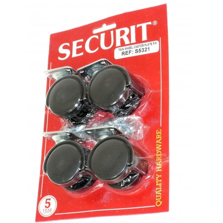 Securit Castor Wheel Pack of 4