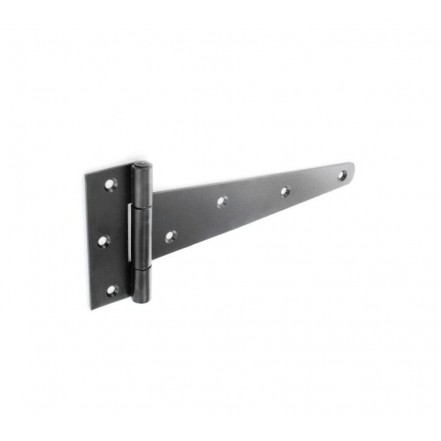 Securit Tee Hinges Heavy Black Pair 350mm