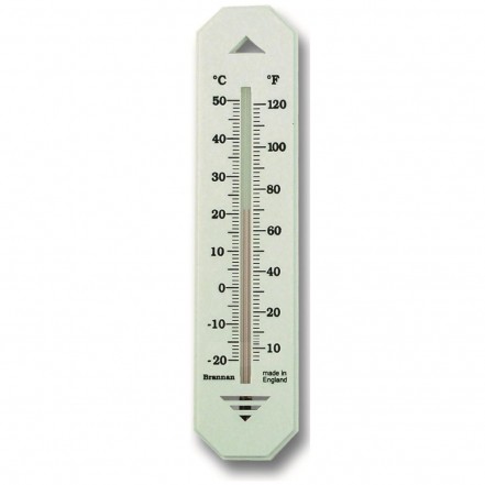 Brannan Wall Thermometer - White