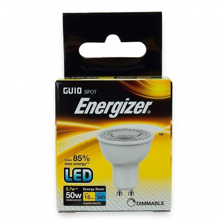 Energizer LED GU10 Spotlight Bulb Opal 3.6W (35W) Non-Dimmable