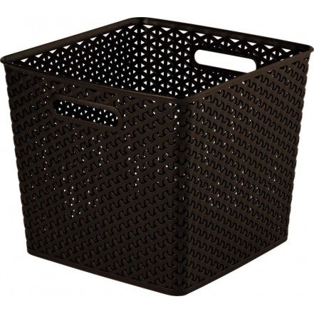 Curver Nestable Rattan Basket Brown