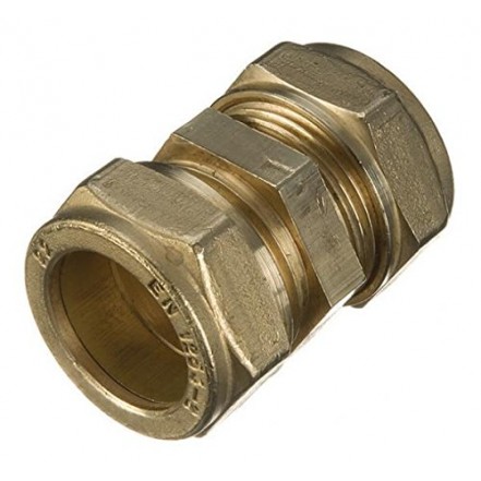 Primaflow Compression Straight Coupling Brass