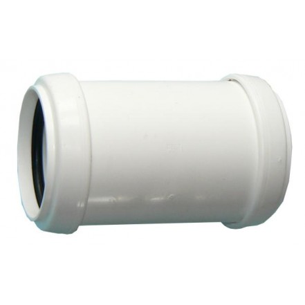 Push-Fit Waste Connector Straight White