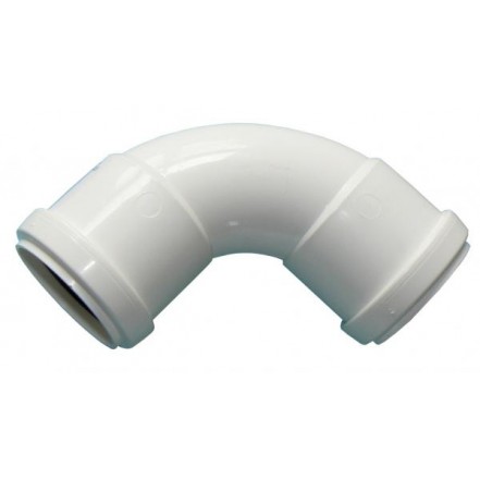 Push-Fit Waste 92.5Deg Bend - White