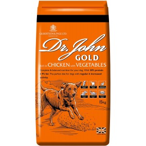 Dr.John Complete Dry Dog Food Gold Chicken & Veg