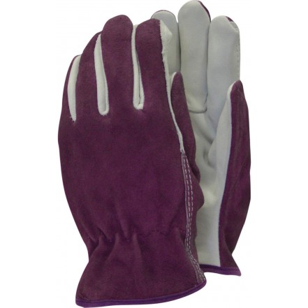 Town & Country Premium Leather Gloves Ladies Plum