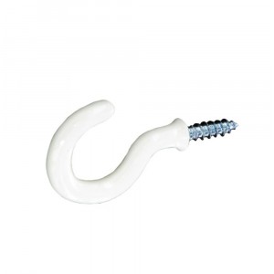 Securit Cup Hooks Shouldered White