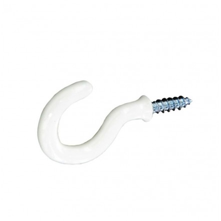 Securit Cup Hooks Shouldered White