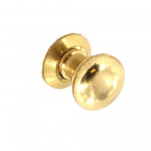 Securit Victorian Cupboard Knob Brass Pack 2