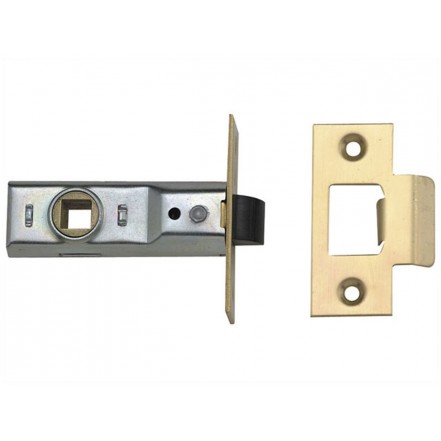 Union Tubular Mortice Latch 2648 Silver Enamel